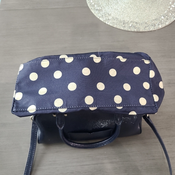 Like New - Navy Blue Patent Leather Kate Spade Bag w/ Crossbody Strap - Picture 15 of 16
